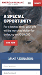Mobile Screenshot of americanhumane.org